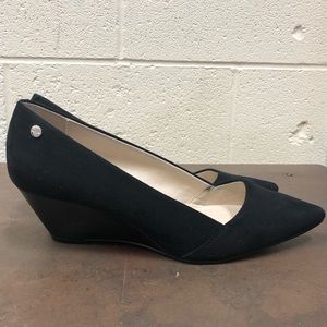 Calvin Klein Black Wedge Heels